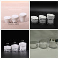 50G double wall white cream bottle plastic jar for night cream/day cream/moisturizer/gel/hair wax/eye cream cosmetic packing