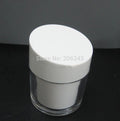 50G double wall white cream bottle plastic jar for night cream/day cream/moisturizer/gel/hair wax/eye cream cosmetic packing